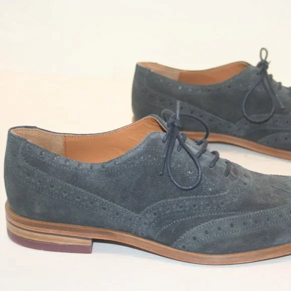 Ted Baker Fedinos Wingtip Oxfords Mens 9 Brown Suede Brogue Lace Up Dress Shoes Ted baker wingtip - Gem main image 4
